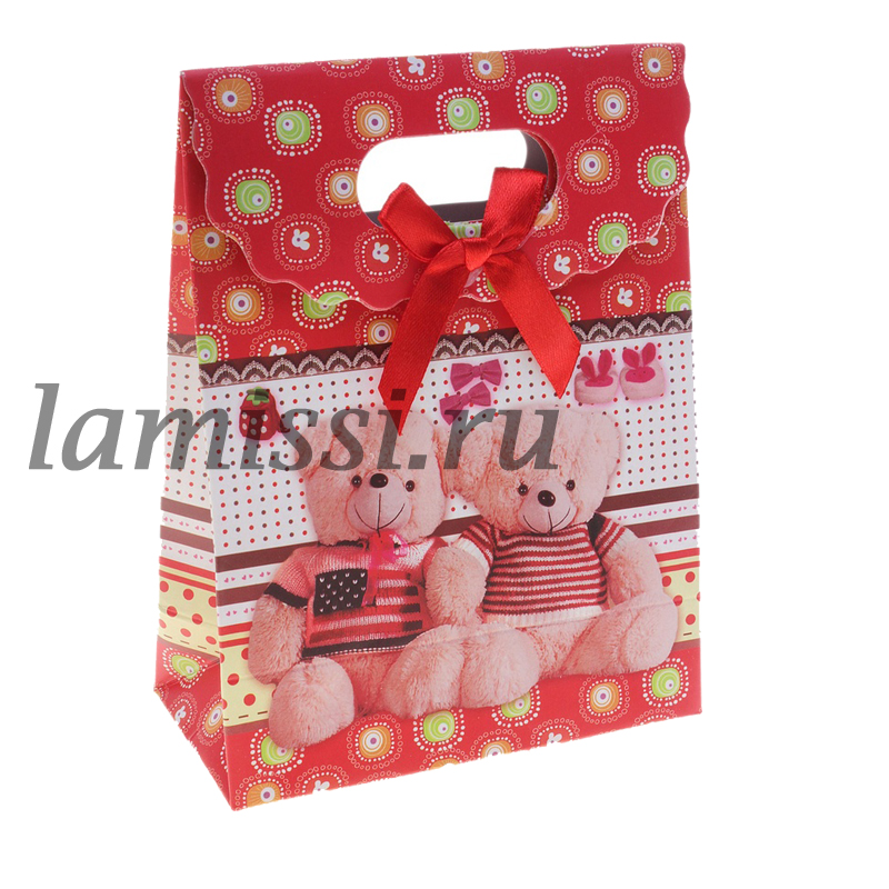 601749 Коробочка-пакет "Мишки" ― Ламисси. Магазин подарков