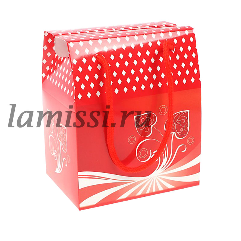 815496 Коробка сборная "Два сердца на веточке" ― Ламисси. Магазин подарков