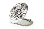 474501 Зеркало подарочное серебро(ракушка) Бабочка в коробке