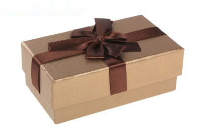 Коробка для подарков: прямоугольник с бантом